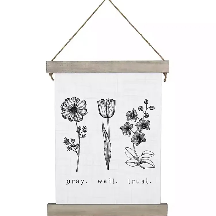 Wall Quotes & Signs-Kirklands Home Pray. Wait. Trust. Wall Plaque