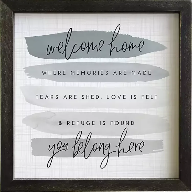 Wall Quotes & Signs-Kirklands Home You Belong Here Wall Plaque Gray