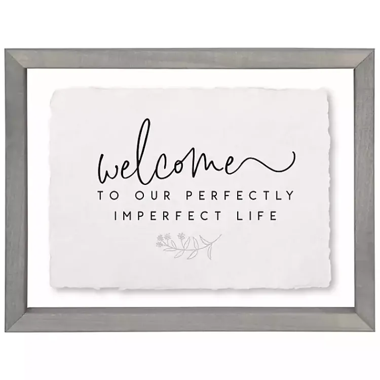 Wall Quotes & Signs-Kirklands Home Perfectly Imperfect Life Wall Plaque