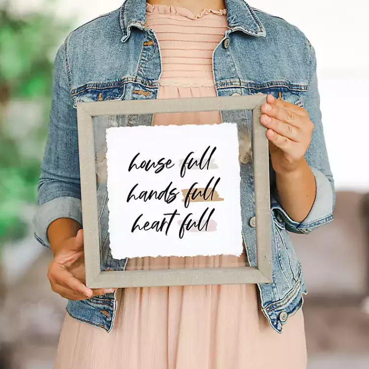 Wall Quotes & Signs-Kirklands Home House Hands Heart Full Wall Plaque