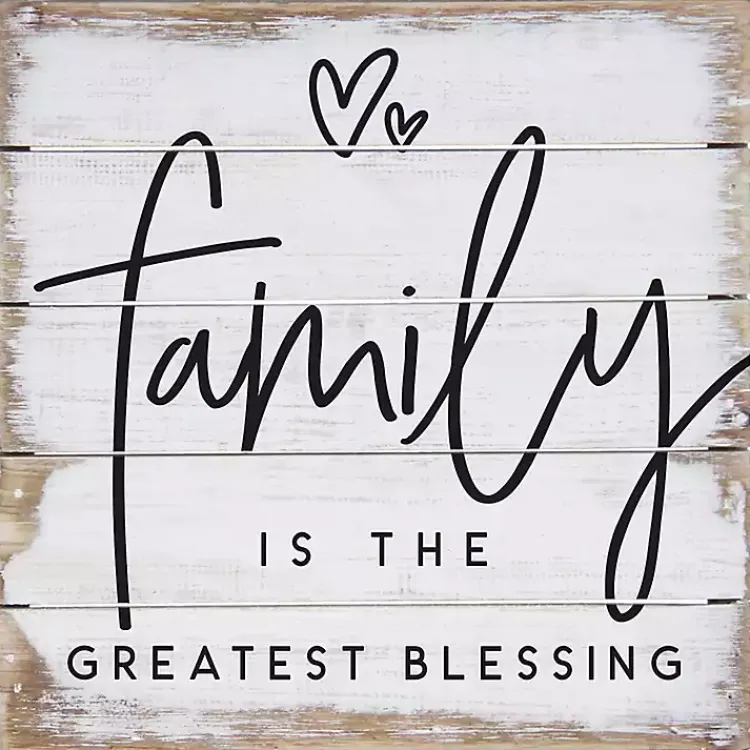 Wall Quotes & Signs-Kirklands Home The Greatest Blessing Wood Wall Plaque White