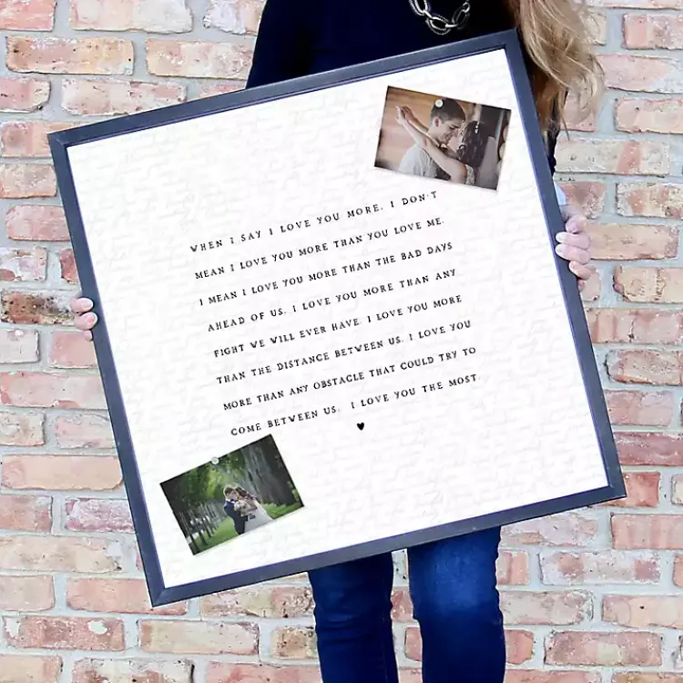 Wall Quotes & Signs-Kirklands Home Love You Most Framed Wall Plaque White