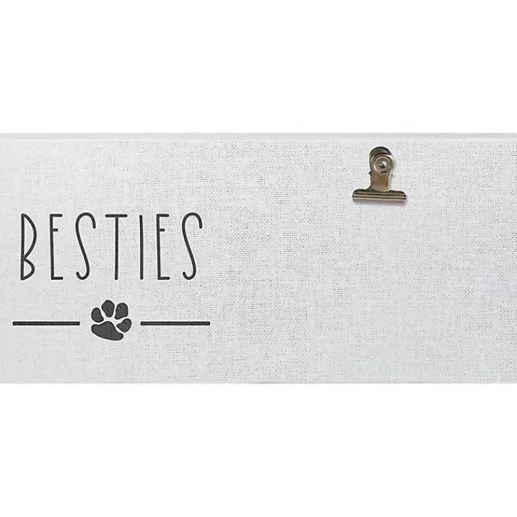 Wall Quotes & Signs-Kirklands Home Besties Clip Picture Frame Gray