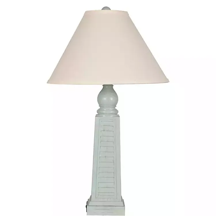 Table Lamps-Kirklands Home Light Shutter USB Table Lamps, Set of 2 Blue