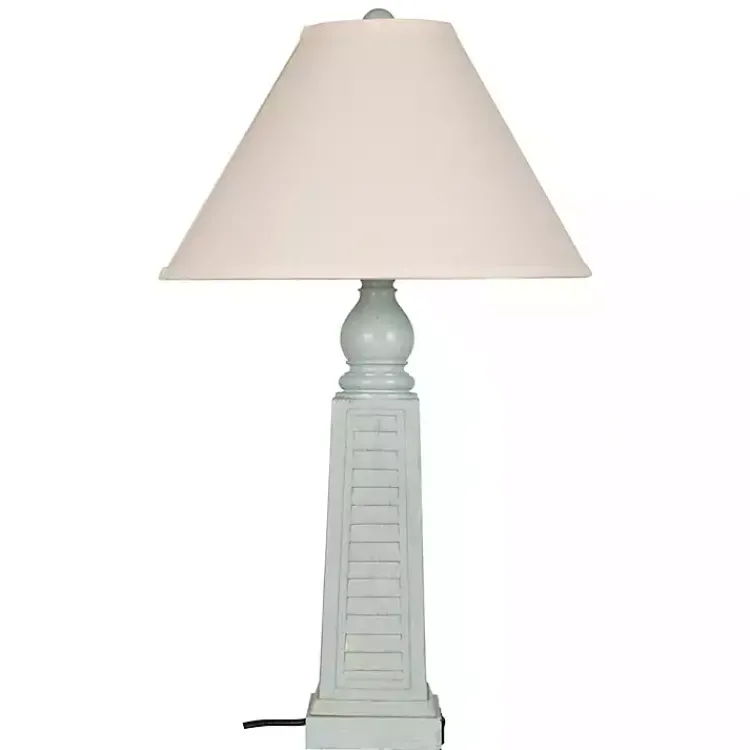 Table Lamps-Kirklands Home Light Shutter USB Table Lamps, Set of 2 Blue