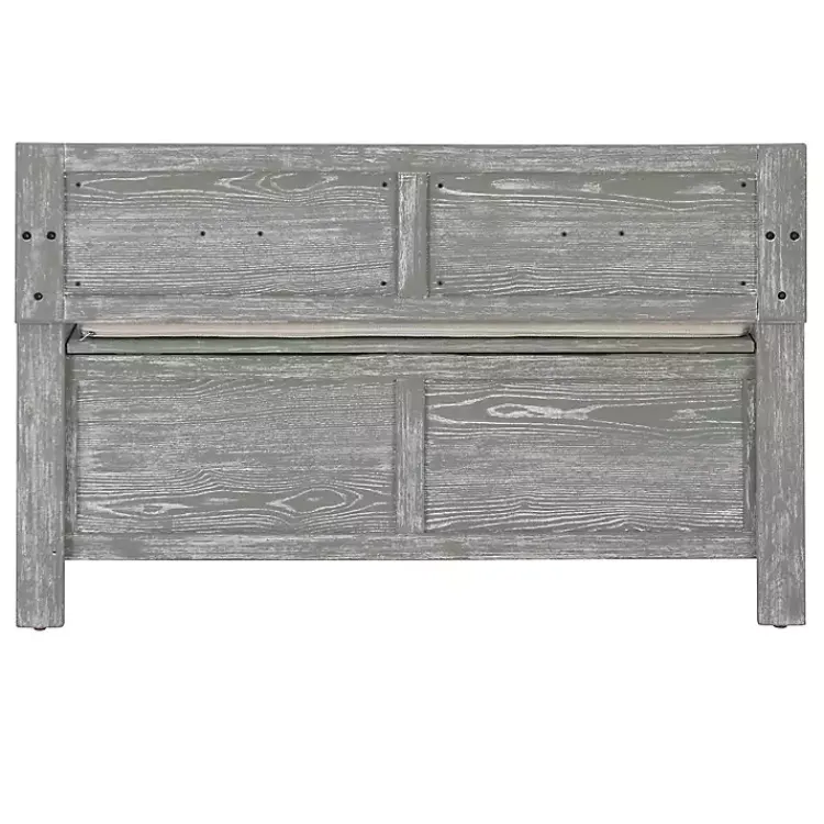 Benches & Ottomans-Kirklands Home Gray and Beige Carlton Storage Bench