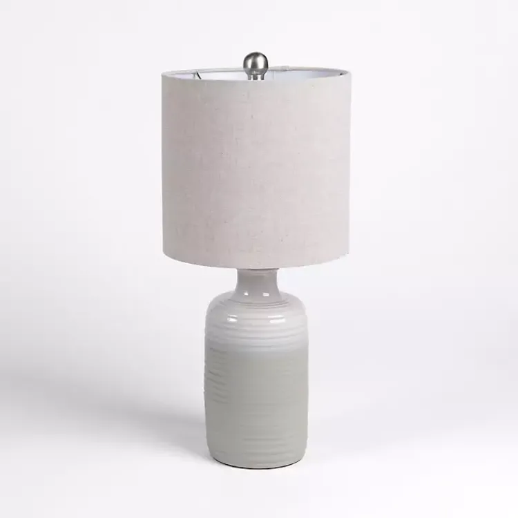 Table Lamps-Kirklands Home Ombre Ceramic Table Lamp Gray