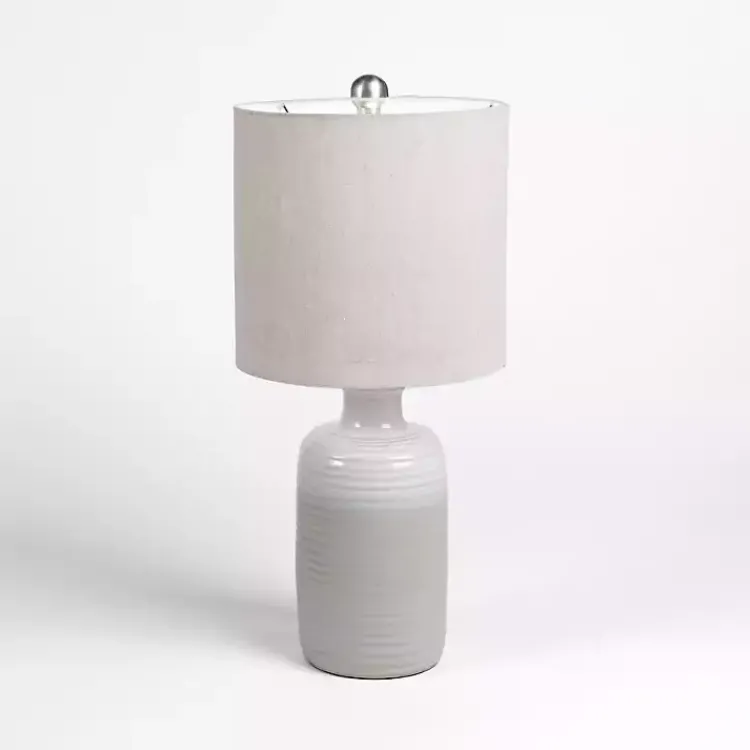 Table Lamps-Kirklands Home Ombre Ceramic Table Lamp Gray
