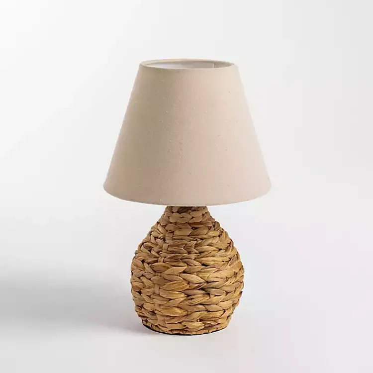 Table Lamps-Kirklands Home Natural Woven Seagrass Table Lamp Tan