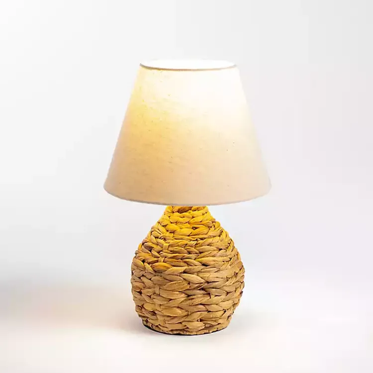 Table Lamps-Kirklands Home Natural Woven Seagrass Table Lamp Tan