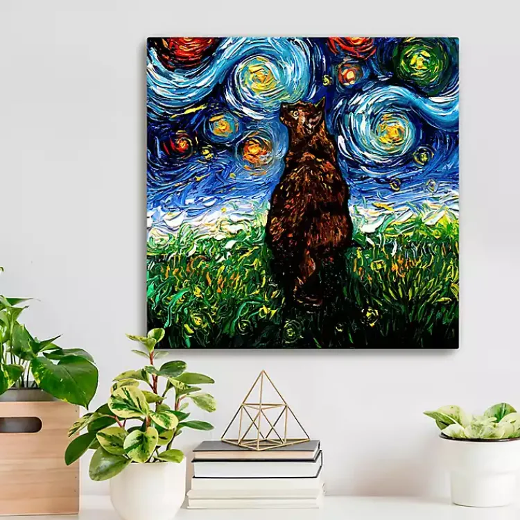 Canvas Art-Kirklands Home Aja Trier Tortoiseshell Starry Night Canvas Print