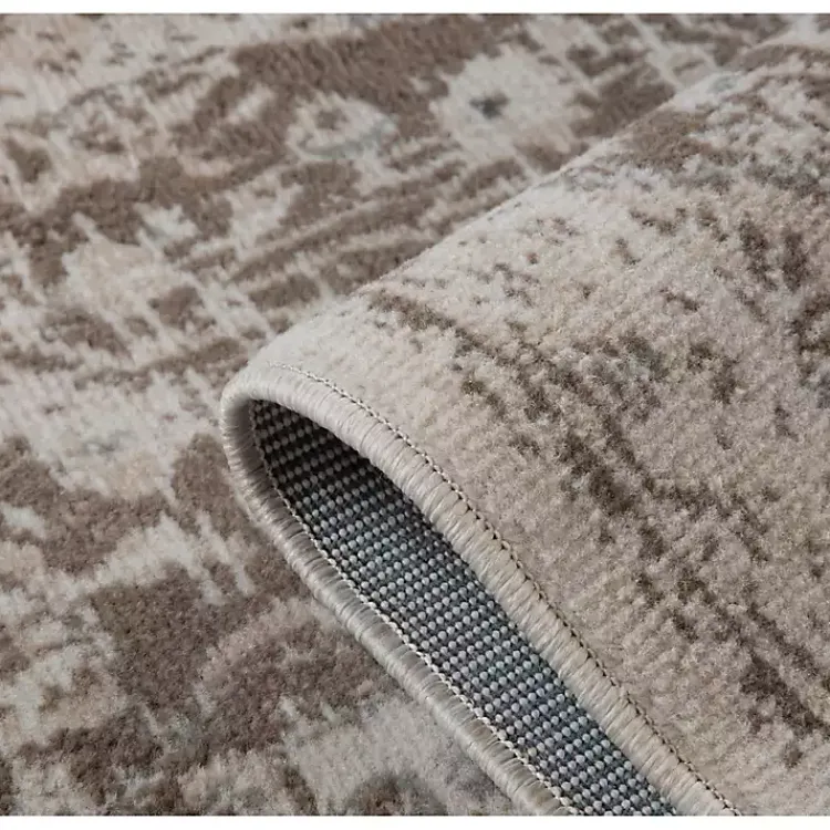 Area Rugs-Kirklands Home Cream Medallion Area Rug, 5x8 Ivory