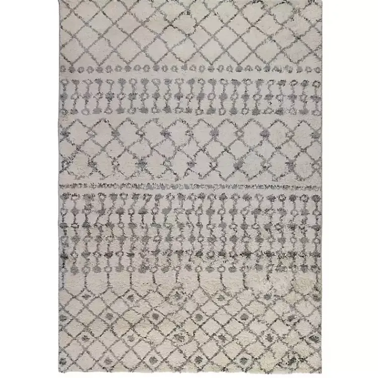 Area Rugs-Kirklands Home Diamond Area Rug, 8x10 Gray