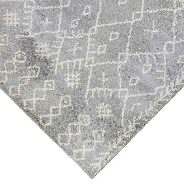 Area Rugs-Kirklands Home Geometric Runner Gray