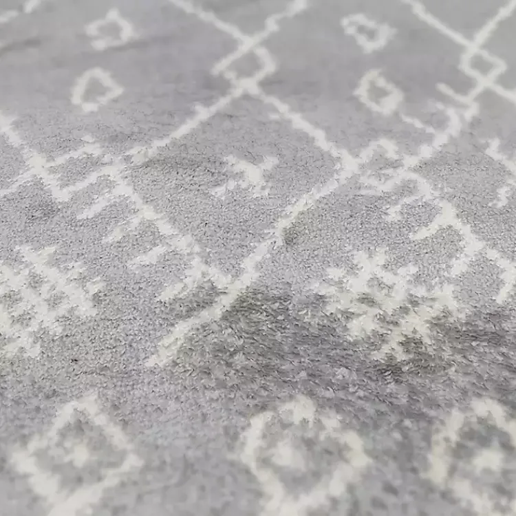 Area Rugs-Kirklands Home Geometric Area Rug, 8x10 Gray