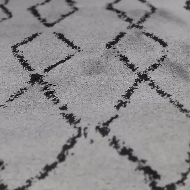 Area Rugs-Kirklands Home Striped Diamond Area Rug, 5x8 Gray