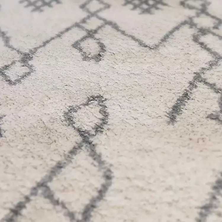 Area Rugs-Kirklands Home Geometric Area Rug, 5x8 Ivory