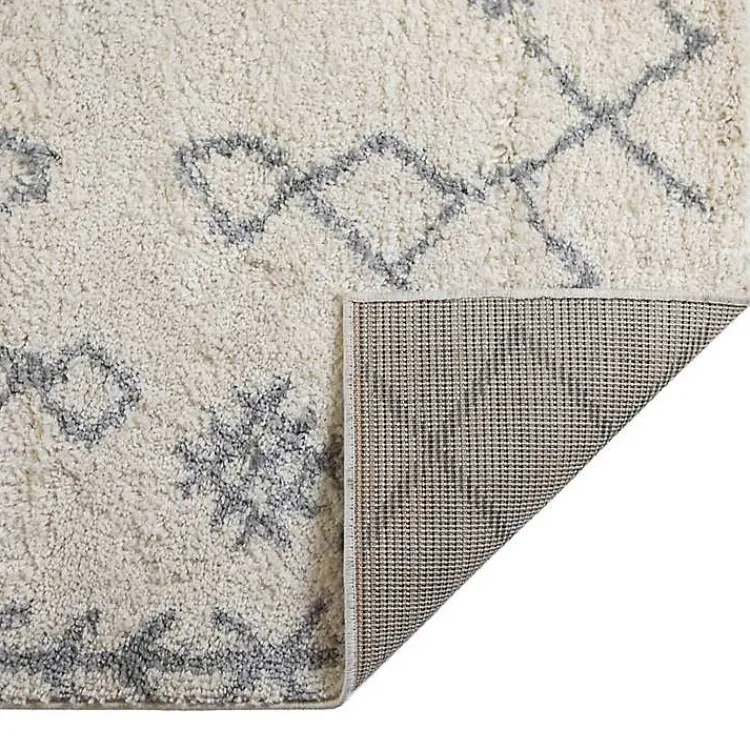 Area Rugs-Kirklands Home Geometric Area Rug, 5x8 Ivory