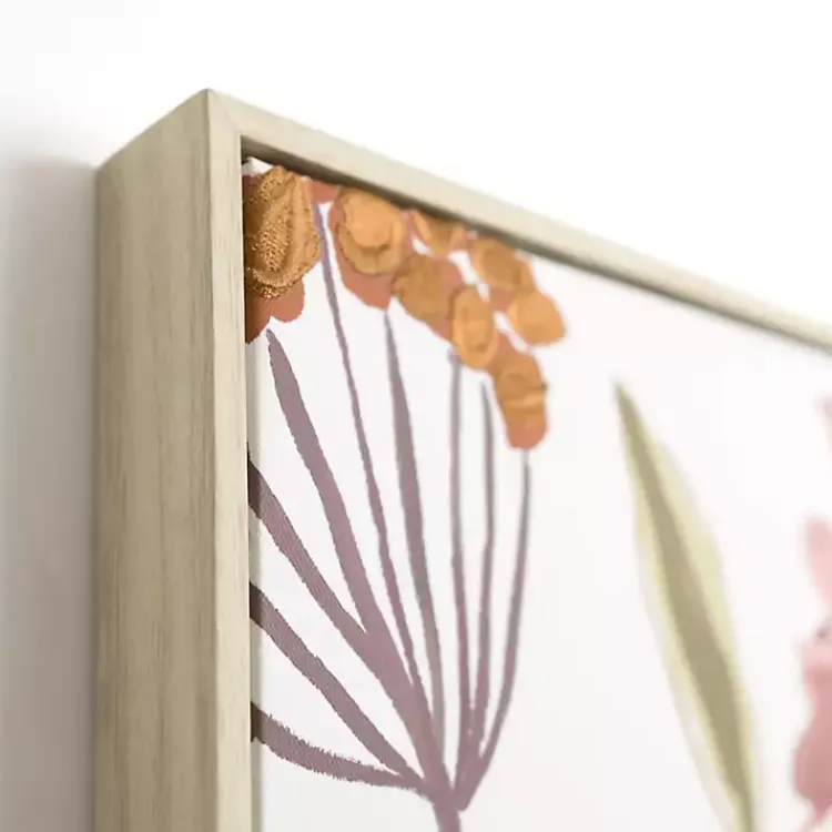 Canvas Art-Kirklands Home Embroidered Summer Floral I Framed Canvas Print Multi