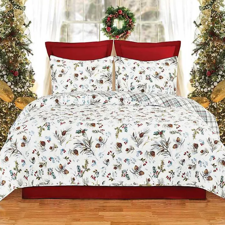 Quilts-Kirklands Home Pinecone Reversible 3-pc. King Quilt Set