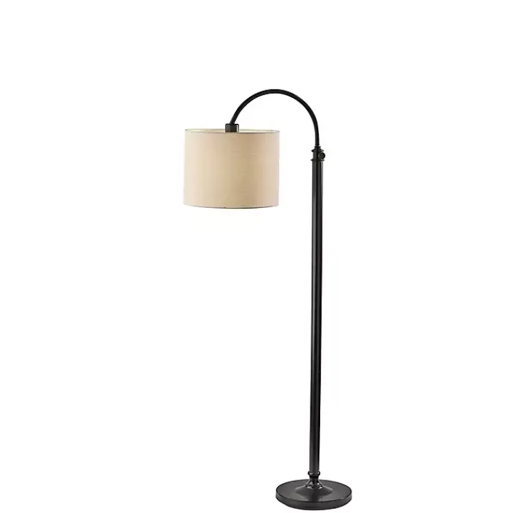 Floor Lamps-Kirklands Home Antique Arched Adjustable Floor Lamp Bronze