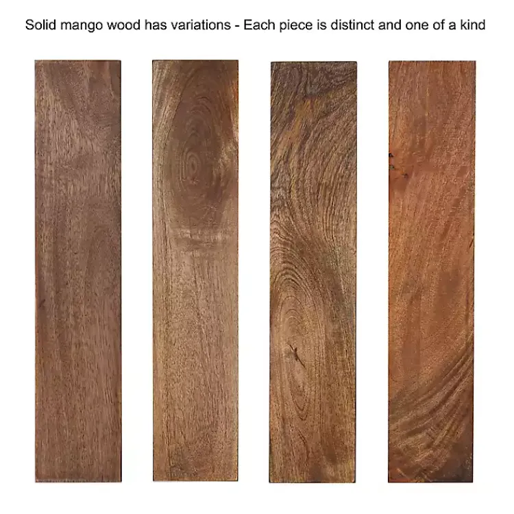 Console Tables-Kirklands Home Natural Wood Metal Console Table Black