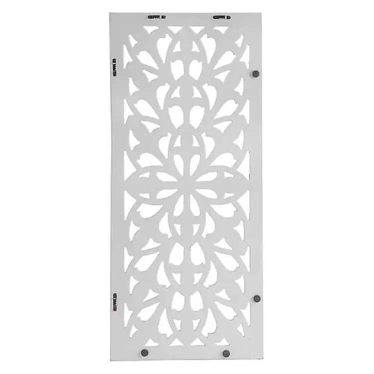 Wall Plaques-Kirklands Home Wood Medallion August Wall Plaque White