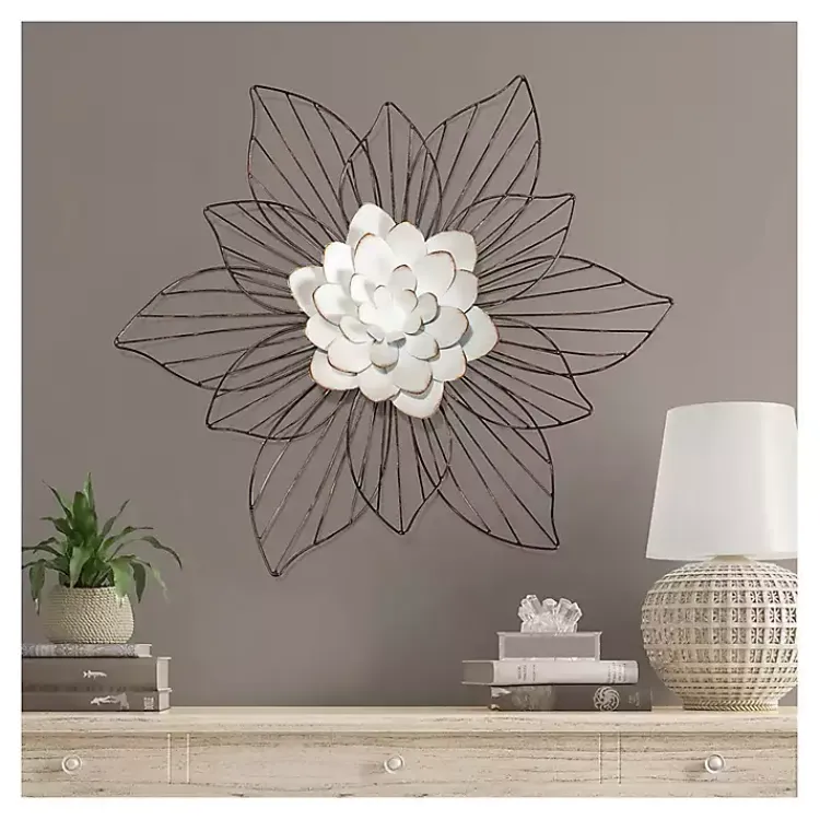 Wall Plaques-Kirklands Home Layered Flower Metal Wall Plaque