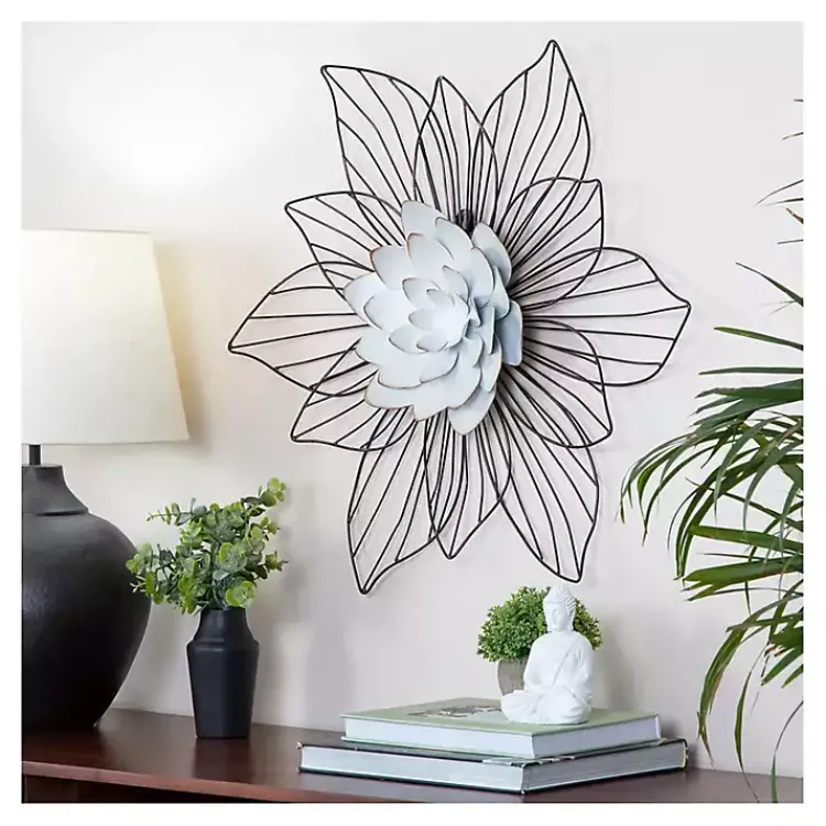 Wall Plaques-Kirklands Home Layered Flower Metal Wall Plaque
