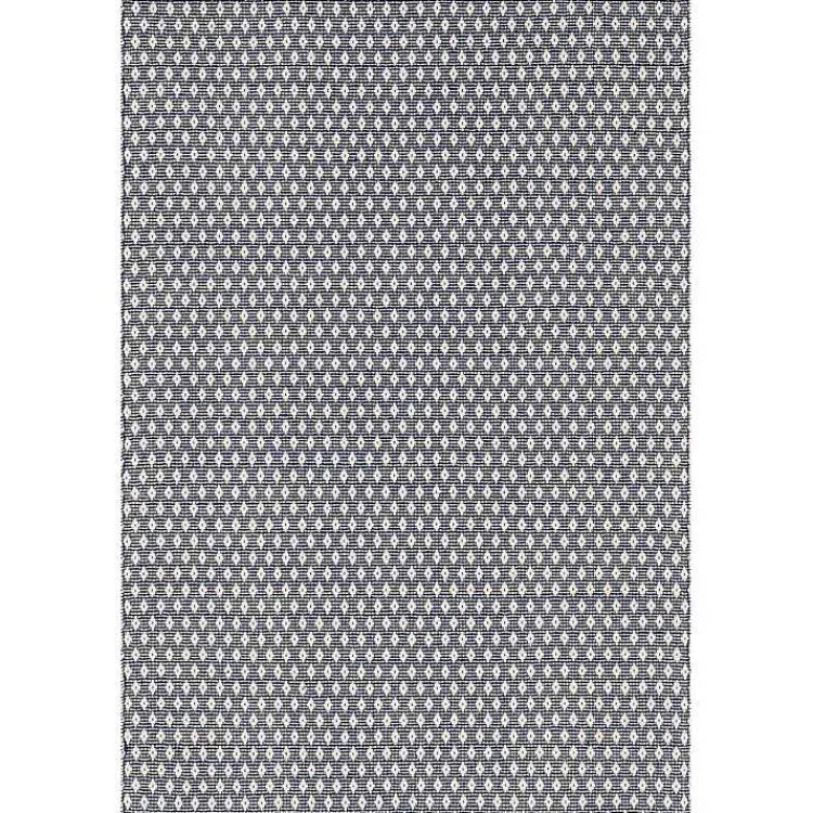 Area Rugs-Kirklands Home Dark Gray and Ivory Dainty Diamond Area Rug, 8x10