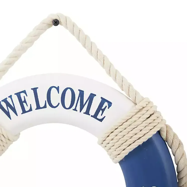 Wall Plaques-Kirklands Home Welcome Life Ring Wall Plaques, Set of 2