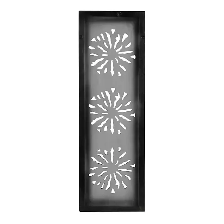 Wall Plaques-Kirklands Home Handcarved Wood Floral Wall Plaque Black