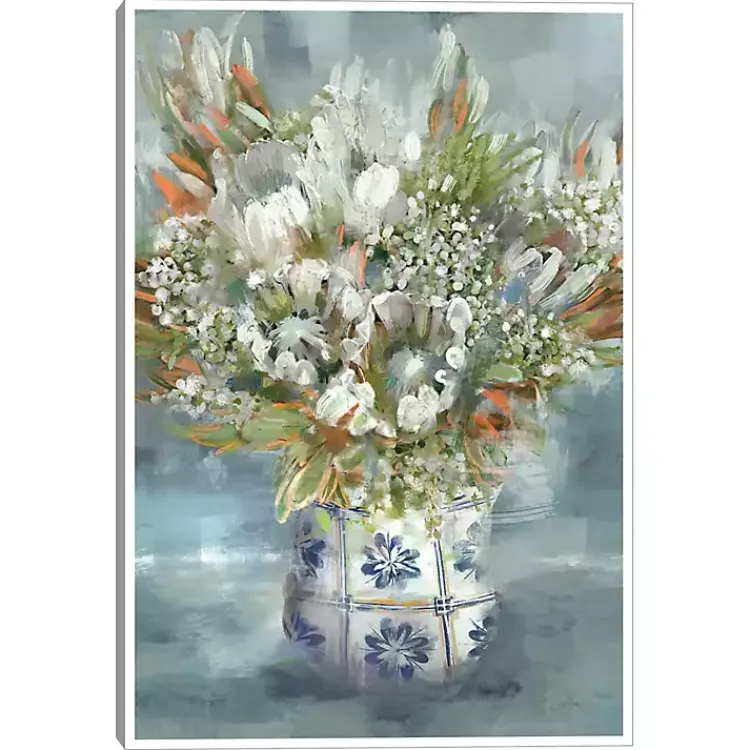 Canvas Art-Kirklands Home Mediterranean Bouquet I Framed Canvas Art Print