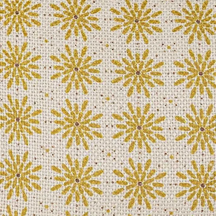 Outdoor Cushions & Pillows-Kirklands Home Mustard Boho Floral Indoor/Outdoor Pillow