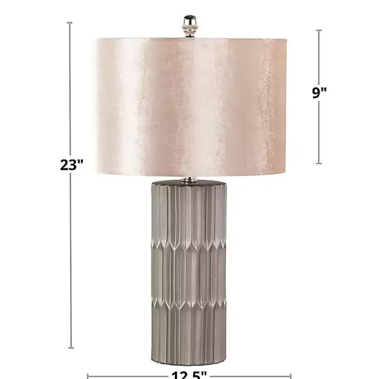 Table Lamps-Kirklands Home Metallic and Champagne Tanya Table Lamp Brown