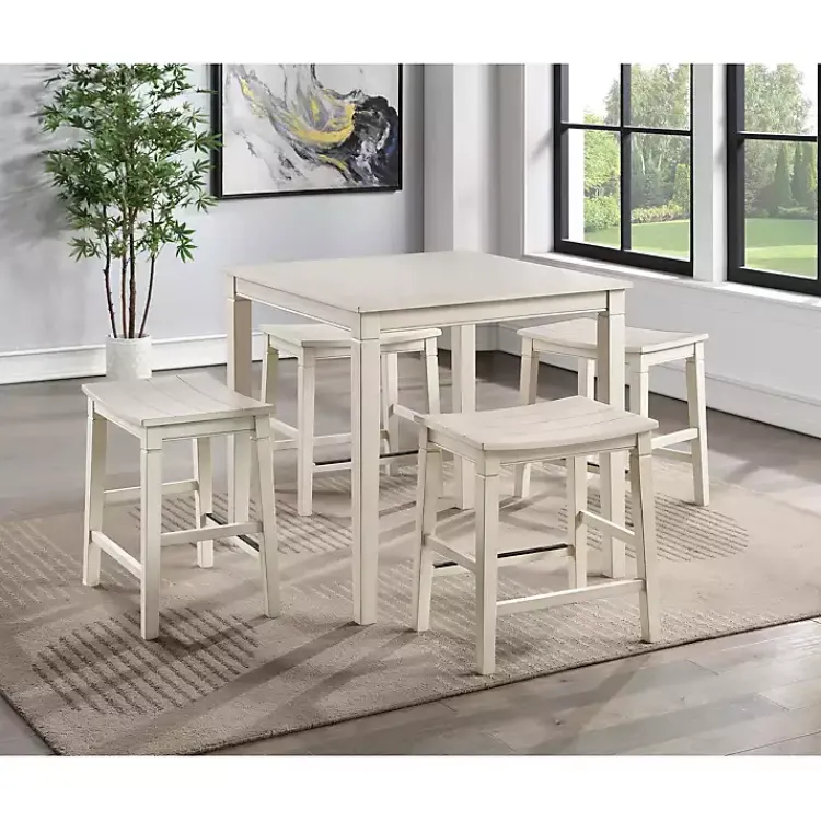 Dining Sets-Kirklands Home Westlake Cream 5-pc. Dining Set Ivory