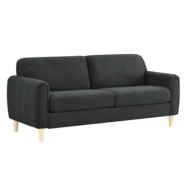 Sofas & Loveseats-Kirklands Home Charcoal Lyon Sofa Gray