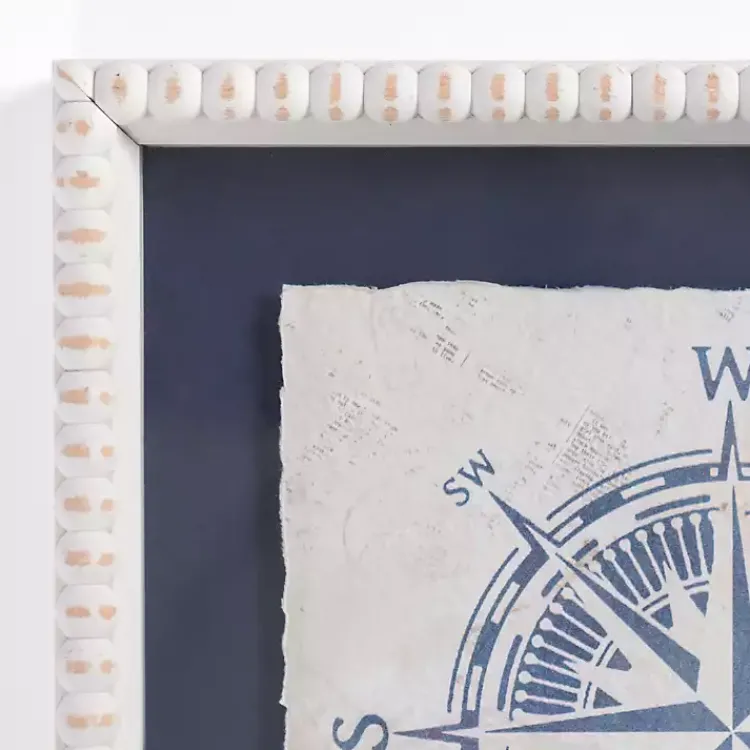 Framed Art-Kirklands Home Nautical Icons Beaded Framed Art Prints, Set of 2