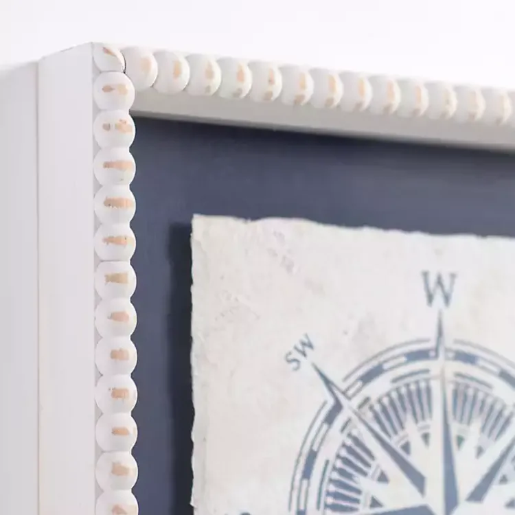 Framed Art-Kirklands Home Nautical Icons Beaded Framed Art Prints, Set of 2