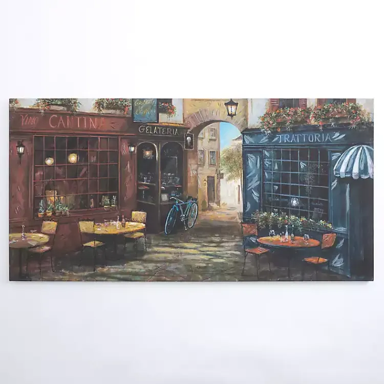 Canvas Art-Kirklands Home Courtyard Ambiance Canvas Art Print Multi