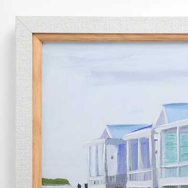 Framed Art-Kirklands Home Pastel Beach Houses Framed Art Print