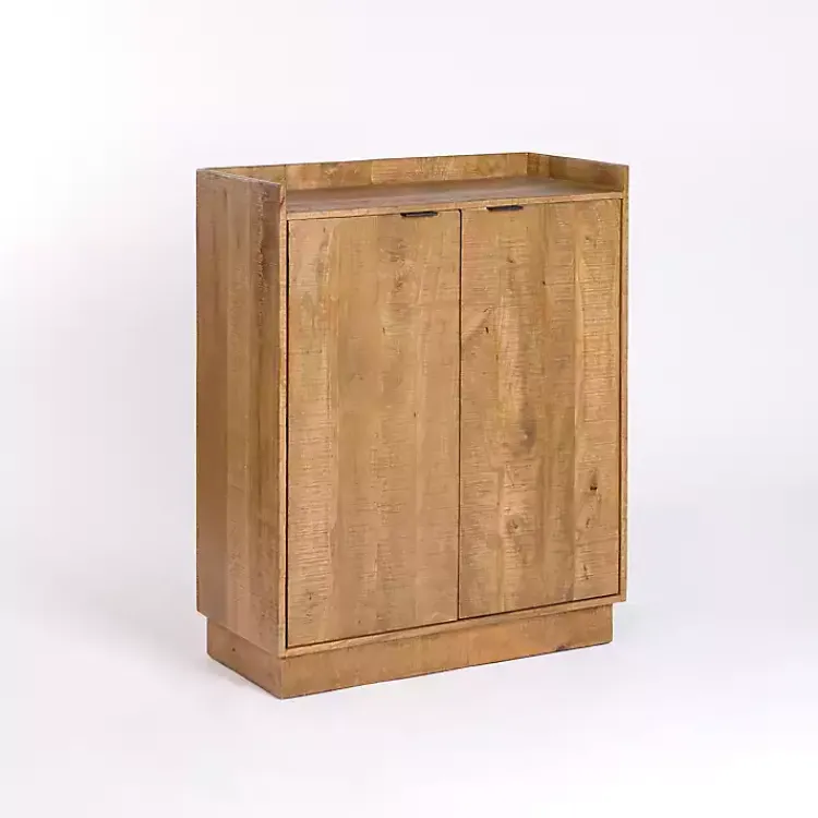 Cabinets & Sideboards-Kirklands Home Easton Mango Wood Bar Cabinet Tan