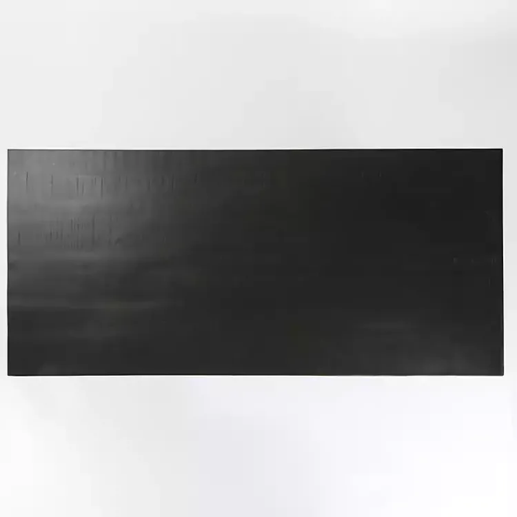 Dining Tables-Kirklands Home Glenn Midnight Wood Rectangular Dining Table Black