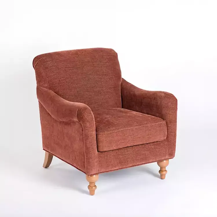 Accent Chairs-Kirklands Home Cinnamon English Armchair Red