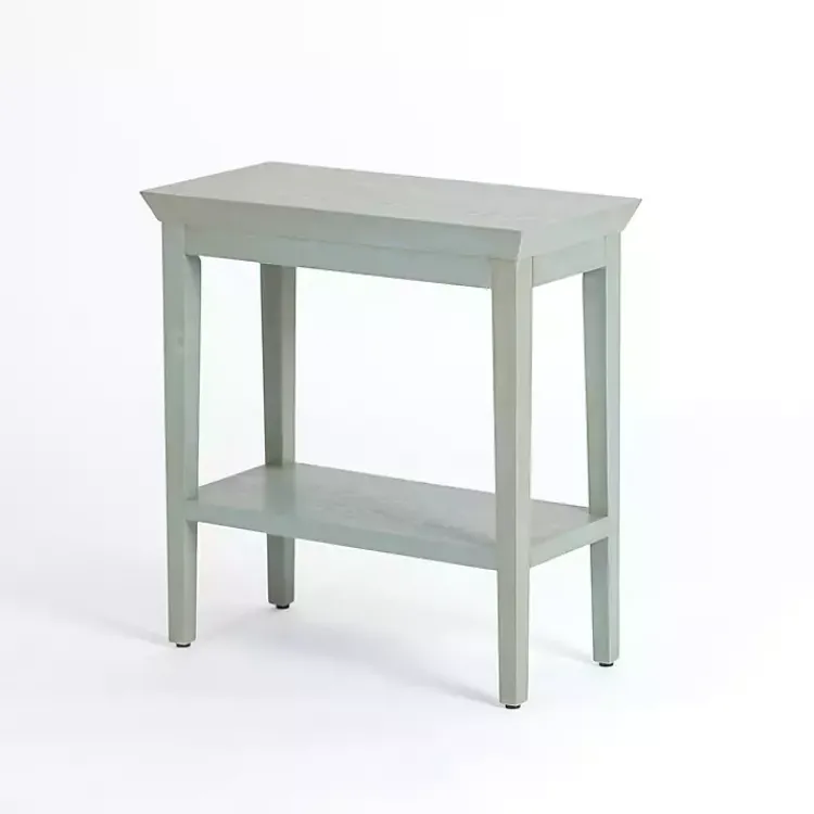 Accent & End Tables-Kirklands Home Mist Wood Marlee Side Table Blue