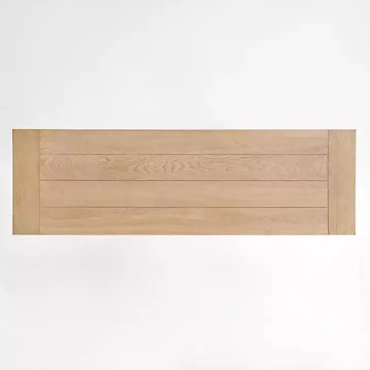 Console Tables-Kirklands Home Natural & Cream Wood Bristol Console Table Tan