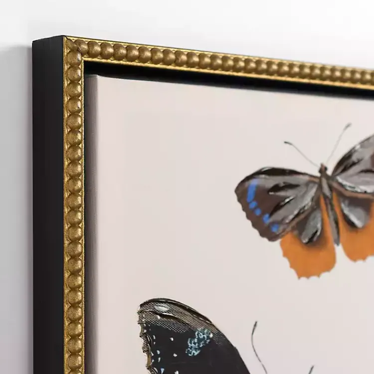 Canvas Art-Kirklands Home Butterfly Swarm Framed Canvas Art Prints, Set of 3 Multi