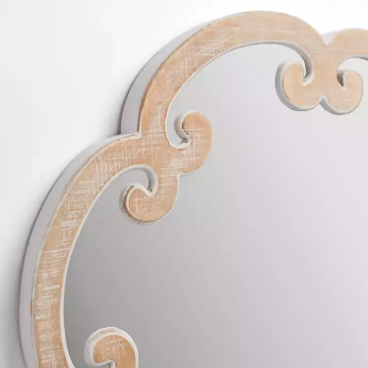 Decorative Mirrors-Kirklands Home Juliette Curled Frame Wood Wall Mirror