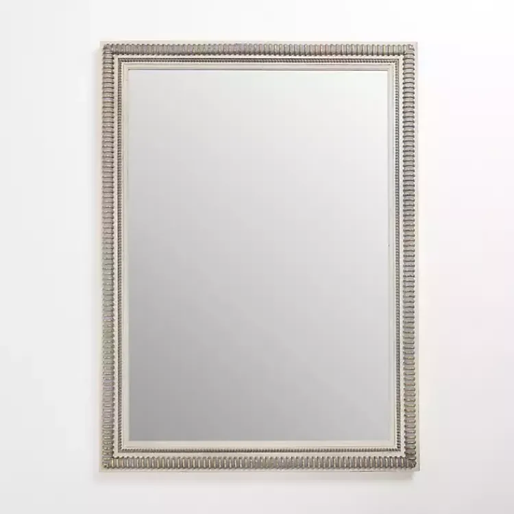 Decorative Mirrors-Kirklands Home Wexford Ribbed Rectangular Wall Mirror