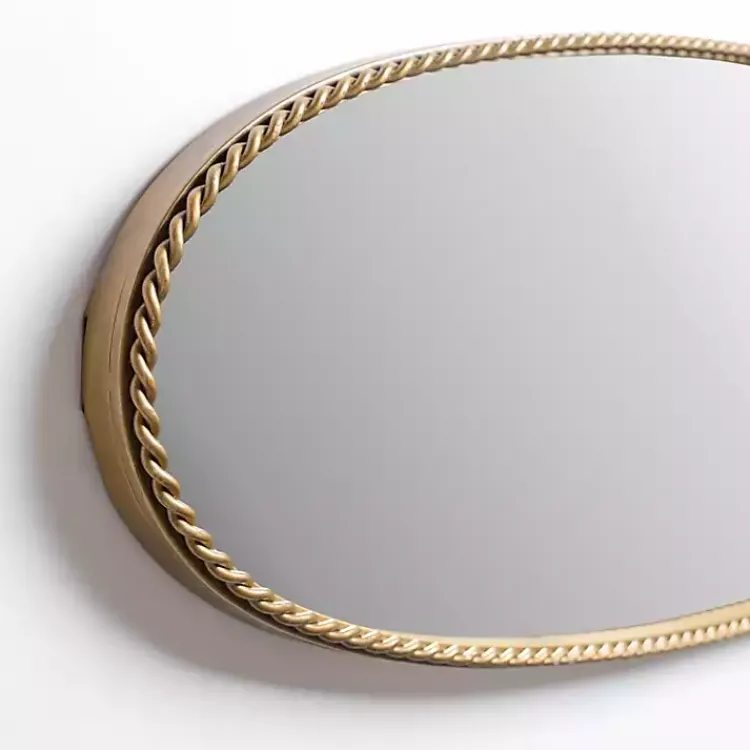 Decorative Mirrors-Kirklands Home Gold Artemis Twist Frame Wall Mirror